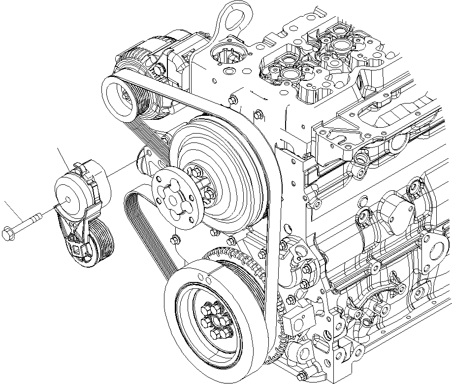 TENSIONER,BELT (\2\6754-61-4110) KOMATSU