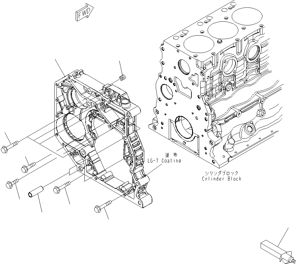 Housing Assembly, Rear Gear 6754-21-3102 KOMATSU