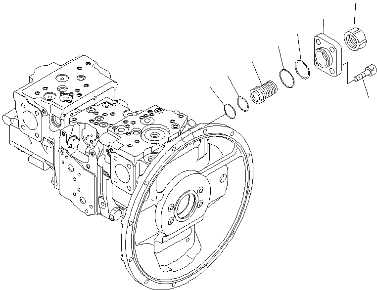 Крышка в сборе (708-2L-06670) KOMATSU