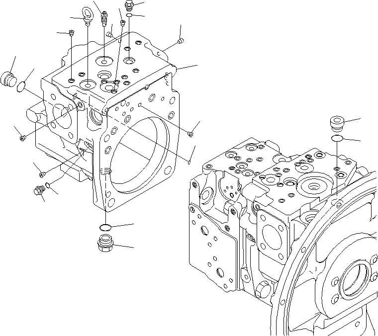 Корпус в сборе (708-2L-06460) KOMATSU