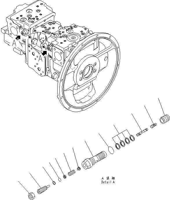 Valve Assembly, LS 708-2L-07710 KOMATSU