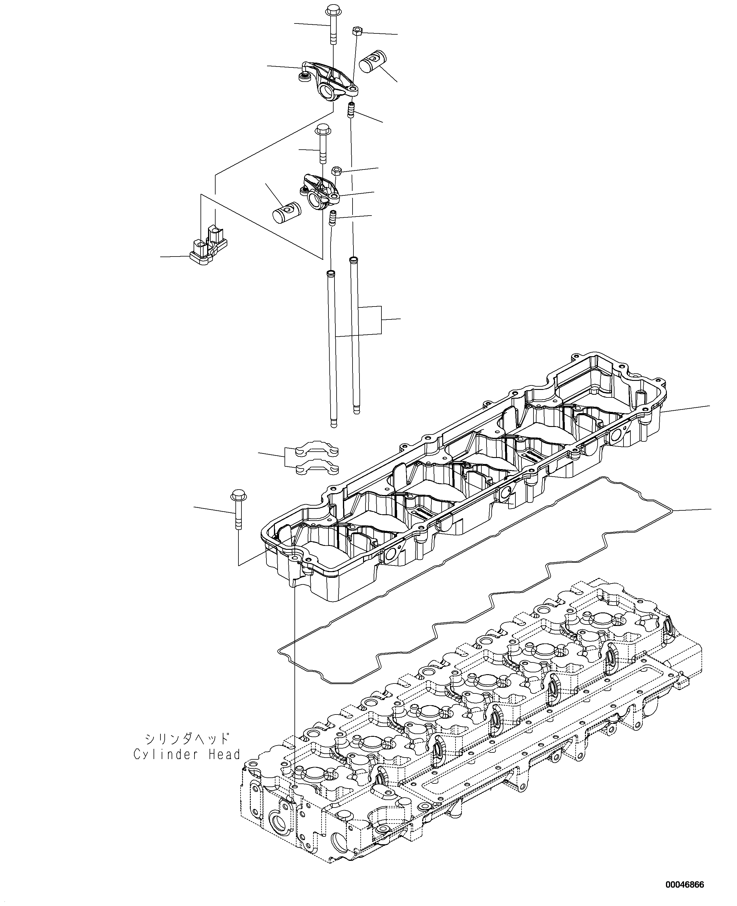 Толкающий шток CU3966719 KOMATSU