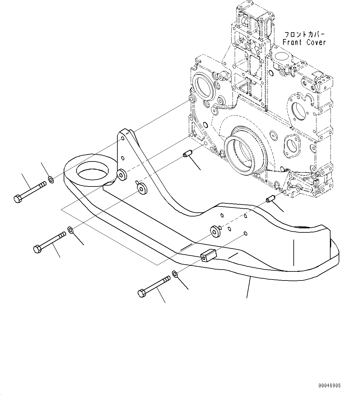 BRACKET, FRONT 21M-01-21212 KOMATSU