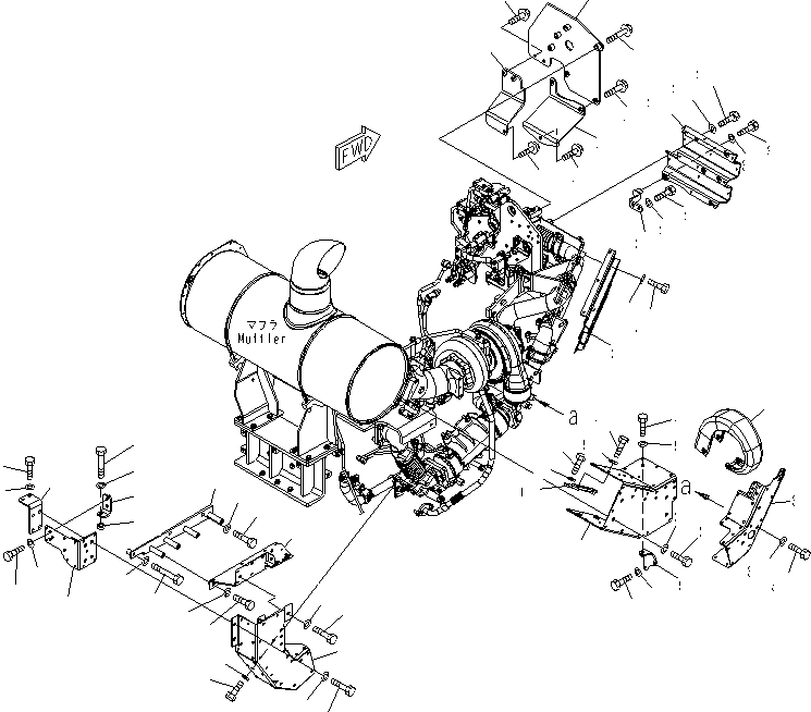 Крышка 6261-11-9670 KOMATSU