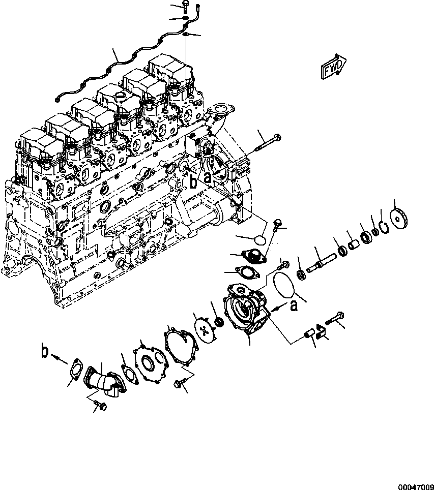 Water Pump Assembly 6251-61-1102 KOMATSU