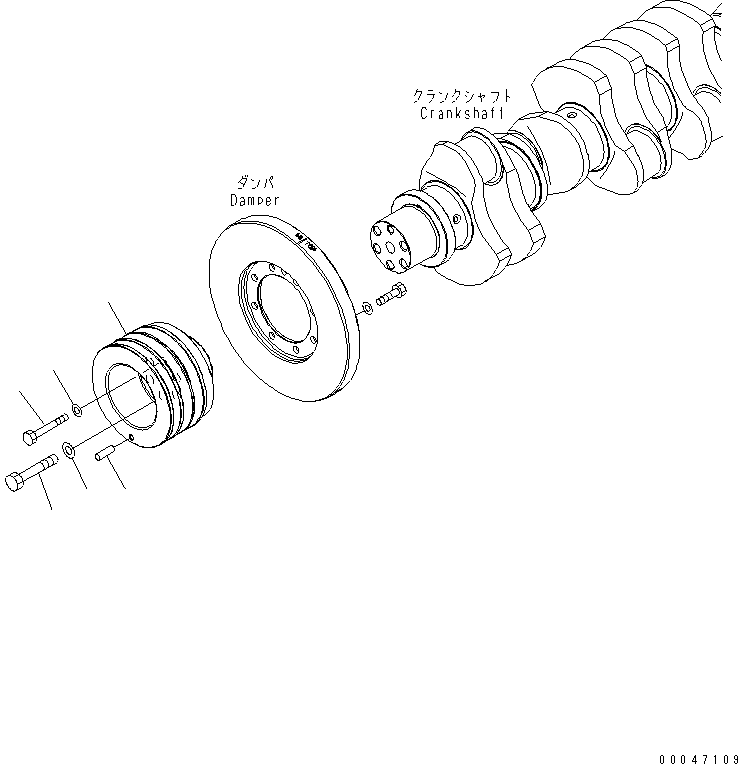 PULLEY, HARDENING 6251-31-1580 KOMATSU