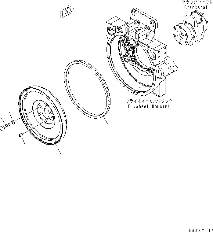 Flywheel Assembly 6251-31-4640 KOMATSU