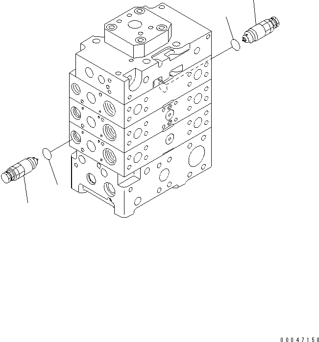 Клапан в сборе 723-90-64700 KOMATSU
