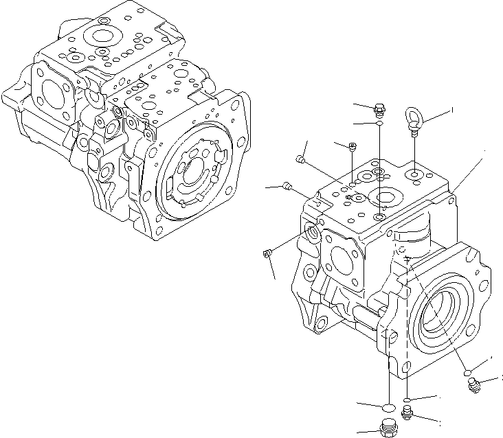 Насос в сборе 708-2G-01080 KOMATSU