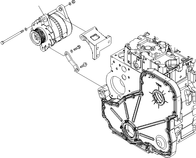ALTERNATOR A. (60A),(SEE FIG.A601P-02C1) (\0\600-861-6110) KOMATSU