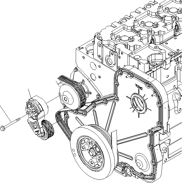 TENSIONER,BELT \0\6743-61-4120 KOMATSU