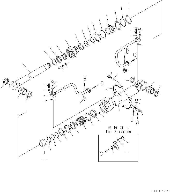 CYLINDER GROUP,R.H. (FINAL COATING) (\8\707-01-XP391) KOMATSU