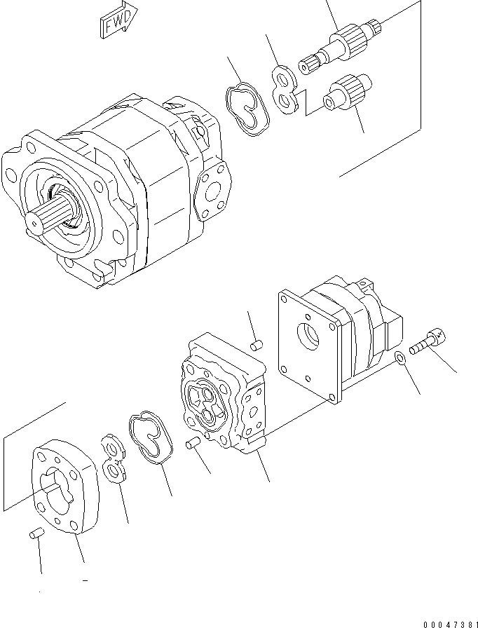 Ведущая шестерня (\7\705-40-24840) KOMATSU