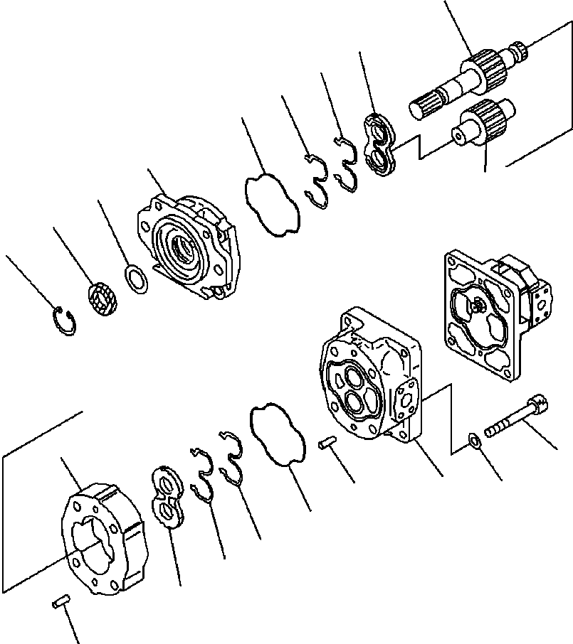 Pump Assembly, SAR (3) 112+SAR (1) 28 705-52-31230 KOMATSU