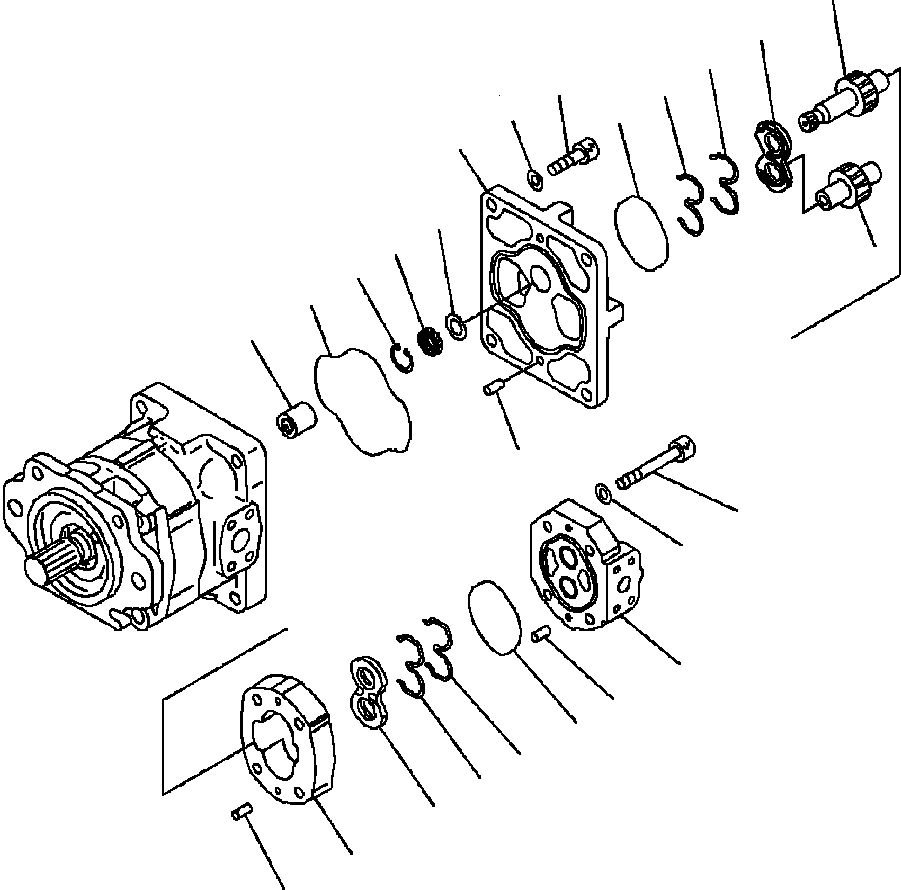 Pump Assembly, SAR (1) 28 705-34-29640 KOMATSU