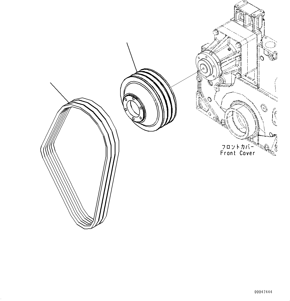 PULLEY, HARDENING 6261-61-3270 KOMATSU