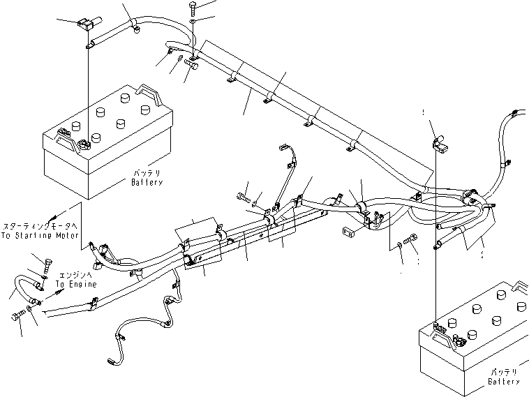 Провод массы 08028-55035 KOMATSU