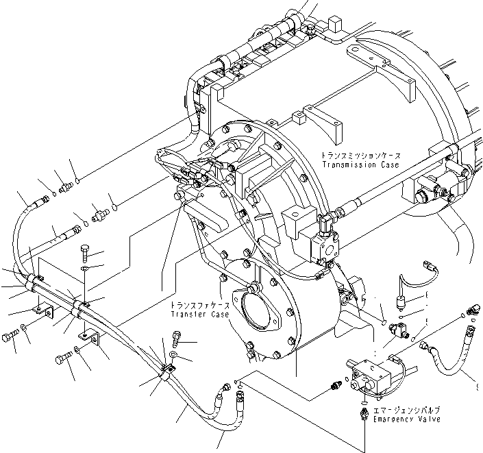 Шланг с торцевым уплотнением 02755-003A5 KOMATSU