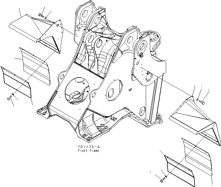 Крыло правое 426-54-34142 KOMATSU