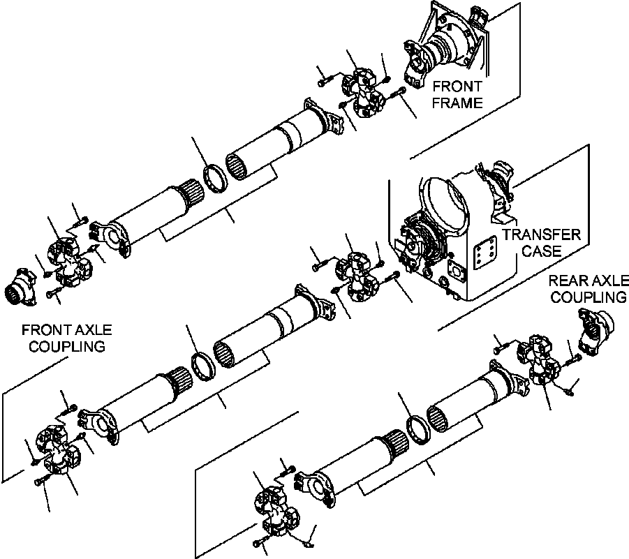 Приводной вал 425-20-32130 KOMATSU