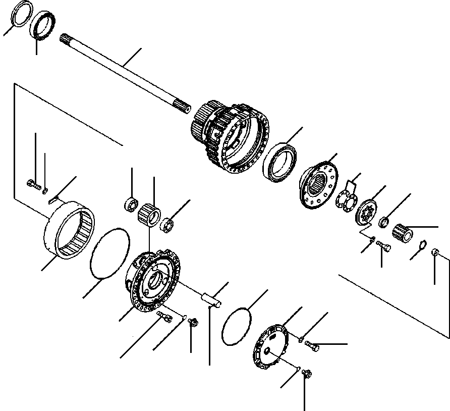 FINAL DRIVE ASS'Y,L.H. (425-23-35010) KOMATSU