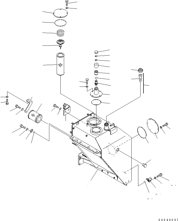 Бак в сборе 56B-60-21101 KOMATSU
