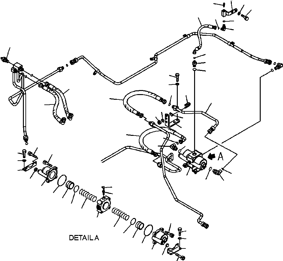 Шланг с торцевым уплотнением 02754-004A5 KOMATSU