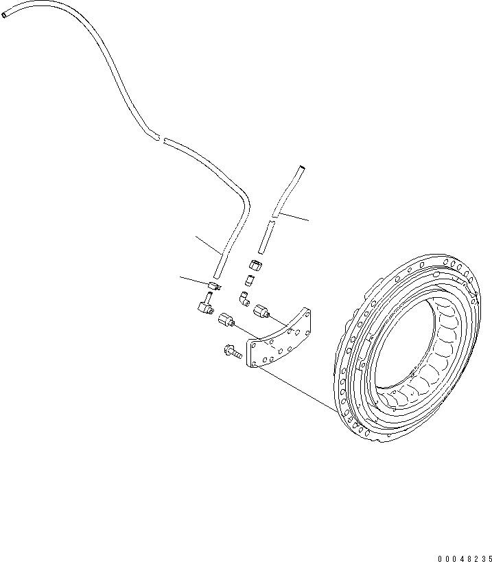 Трубка 07270-41017 KOMATSU