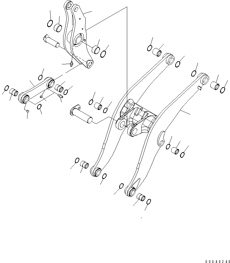 Bell Crank Assembly 425-70-31201 KOMATSU