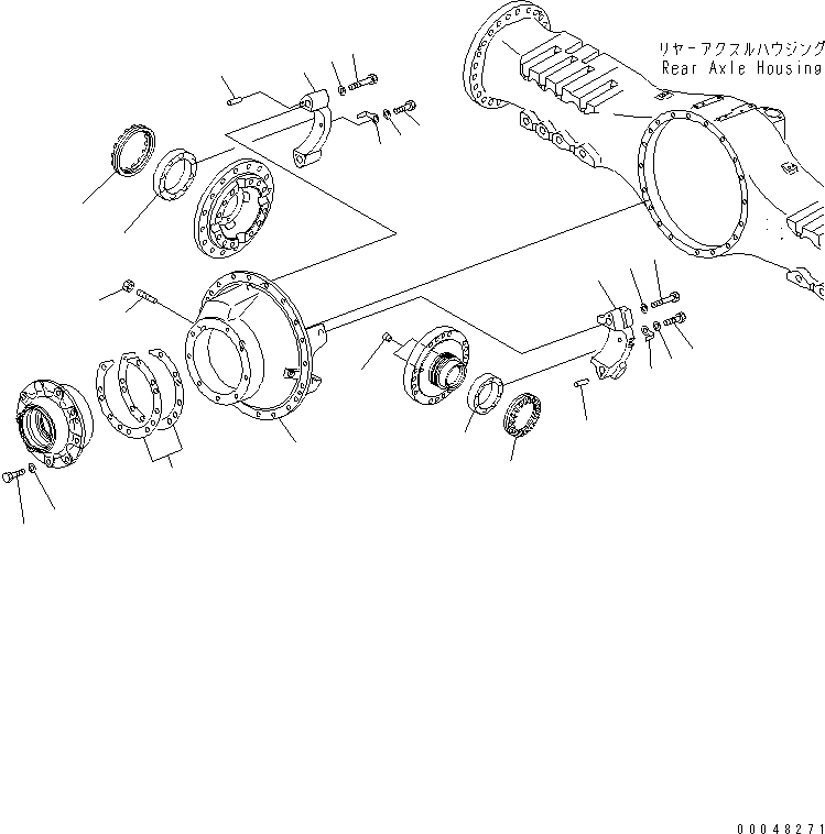 AXLE ASS'Y (\2\56B-22-20002) KOMATSU