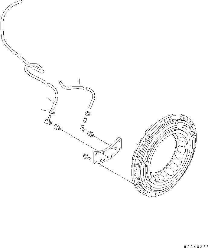 REAR AXLE ASS'Y (\2\56B-22-20050) KOMATSU