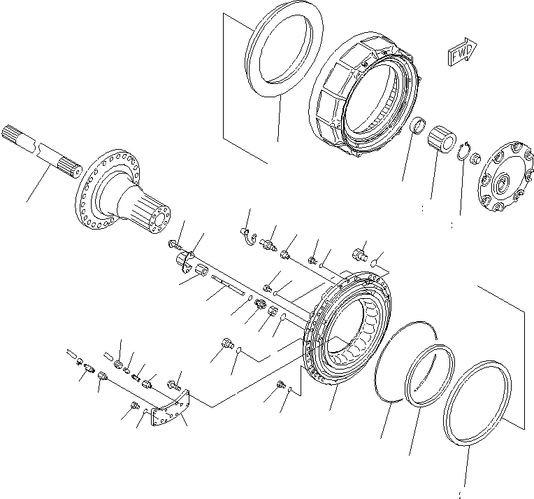 BRAKE ASS'Y (56B-22-24051) KOMATSU