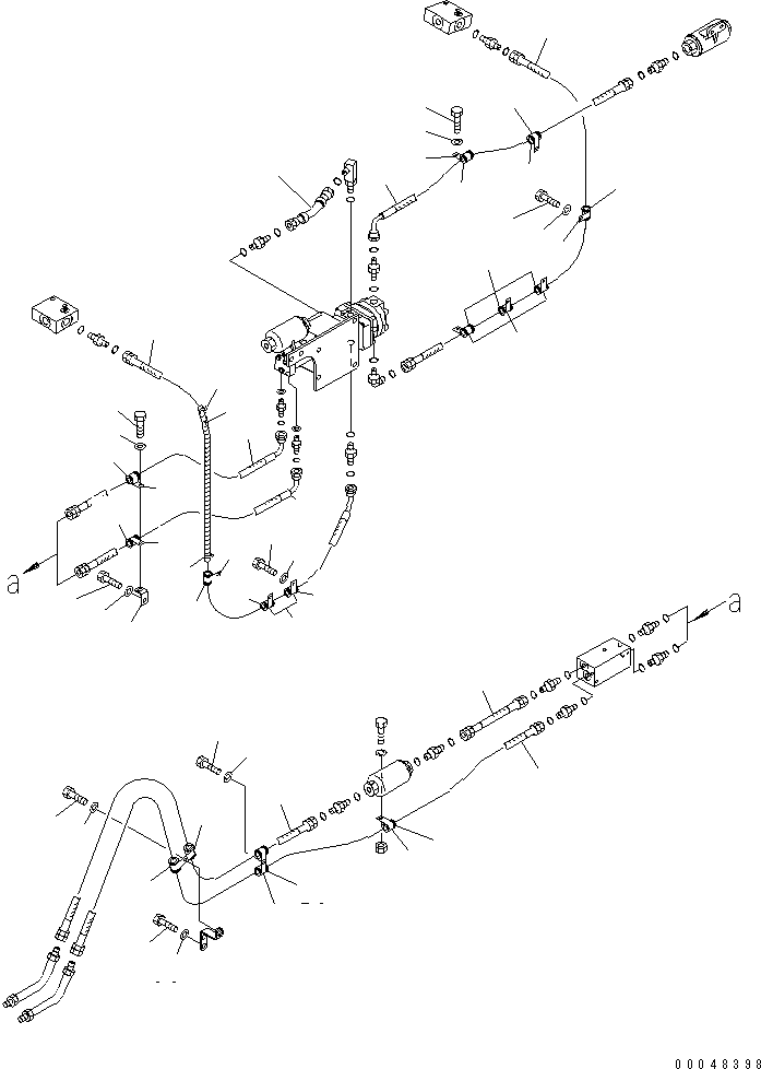 Шланг с торцевым уплотнением 02765-B0435 KOMATSU