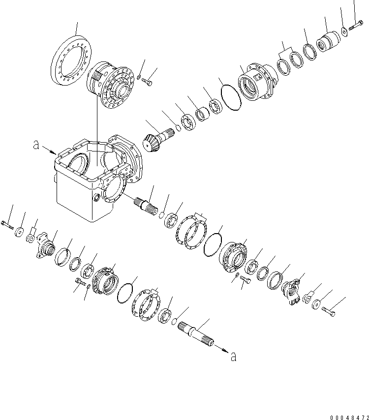 PINION ASS'Y 56C-27-11201 KOMATSU