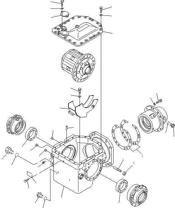 Крышка 56C-27-19650 KOMATSU