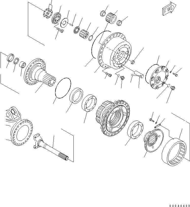 FINAL AND BRAKE A.,R.H. 56C-27-24051 KOMATSU