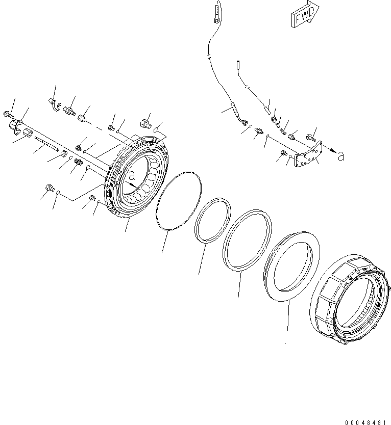 FINAL AND BRAKE A.,R.H. (56C-27-24051) KOMATSU
