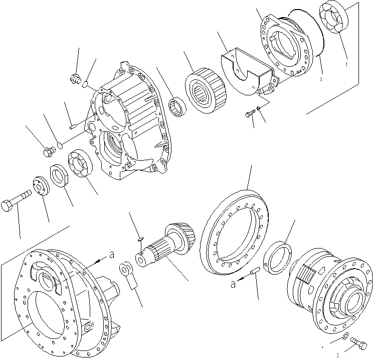 PINION ASS'Y 56C-23-11201 KOMATSU