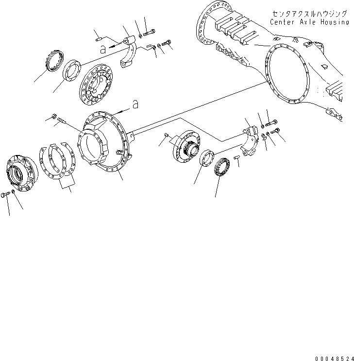 REAR AXLE ASS'Y 56C-22-20002 KOMATSU