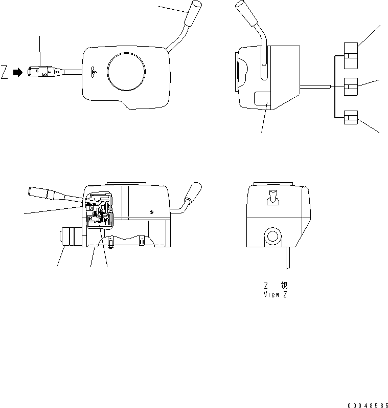 Переключатель в сборе 56D-06-26701 KOMATSU