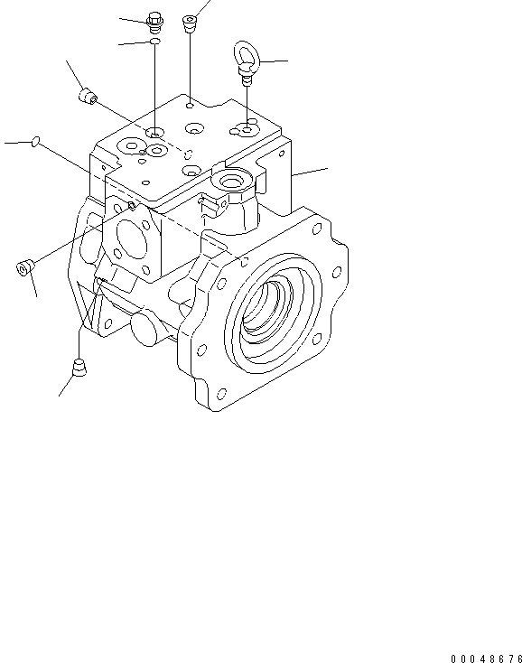 Насос в сборе 708-1L-01800 KOMATSU
