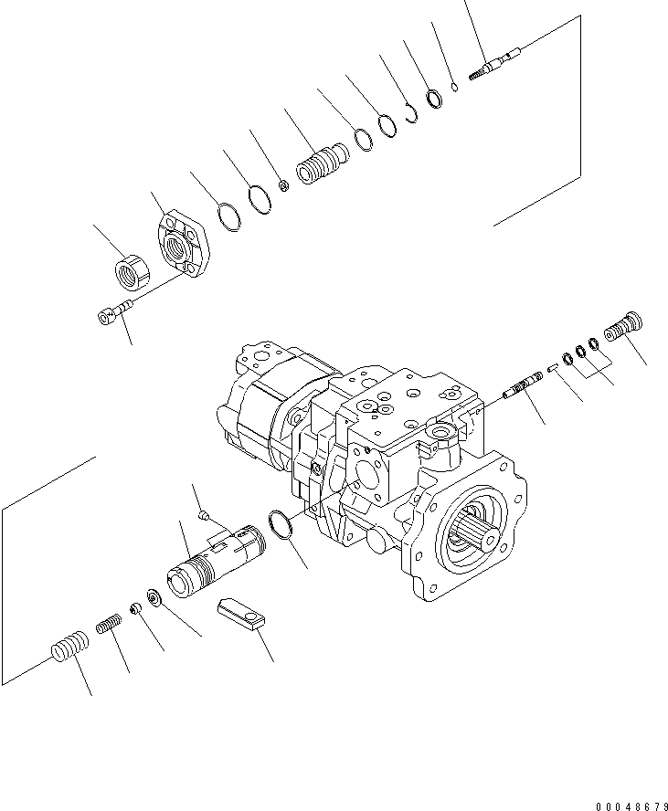 PISTON ASS'Y,SERVO (\7\708-2L-06960) KOMATSU