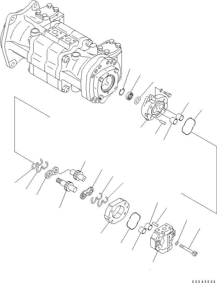 корпус редуктора (\7\705-17-20011) KOMATSU