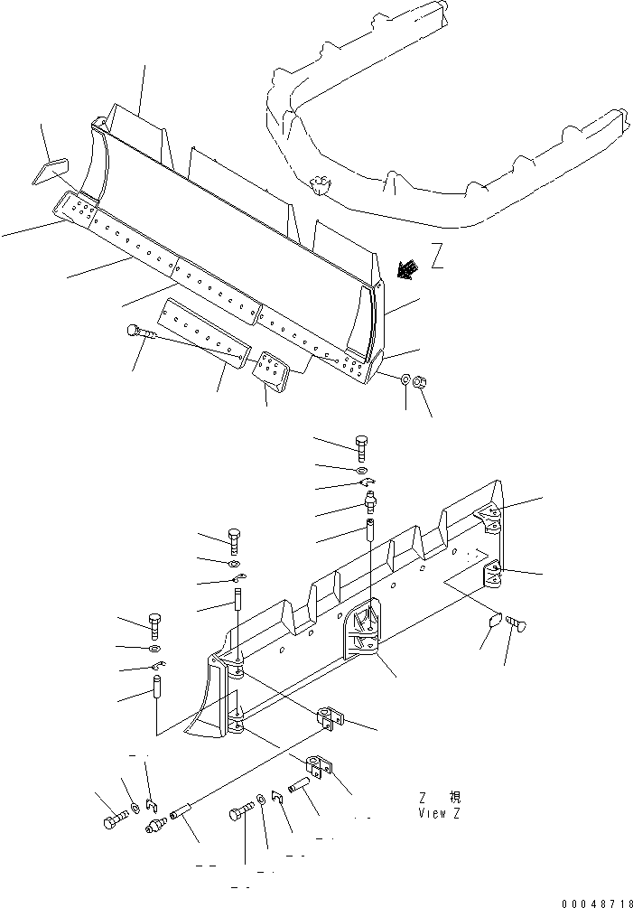 BLADE,ANGLE 154-70-45110 KOMATSU