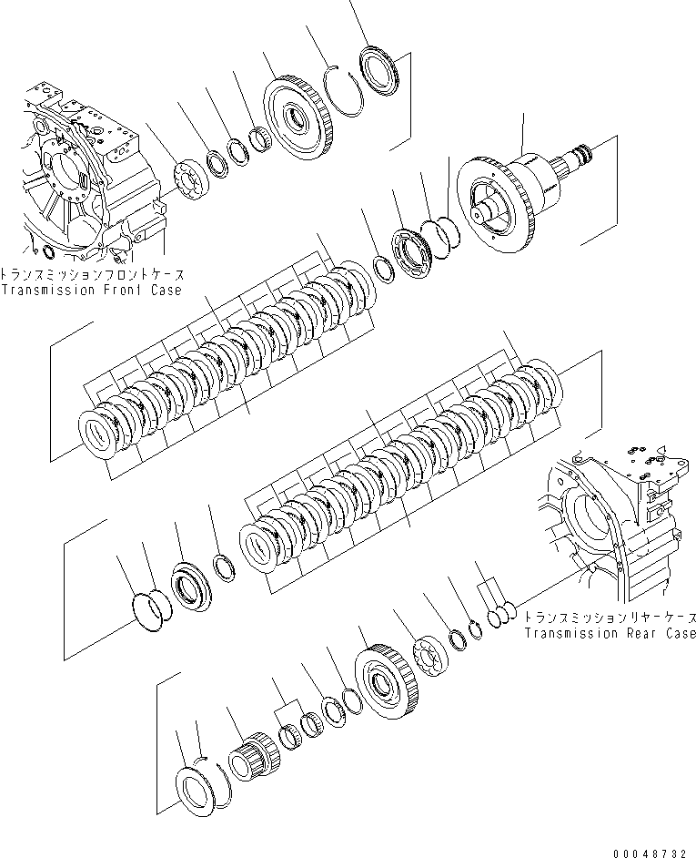 Shaft and Cylinder Assembly 56D-15-22121 KOMATSU