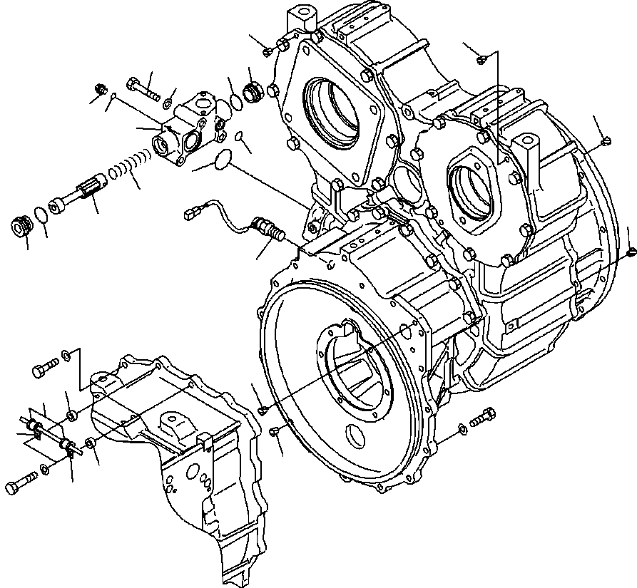 TORQUE CONVERTER A.,(WITH LOCK-UP) (425-13-31010) KOMATSU