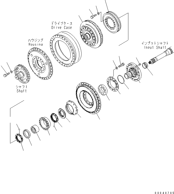 Коробка передач в сборе 56B-13-20004 KOMATSU