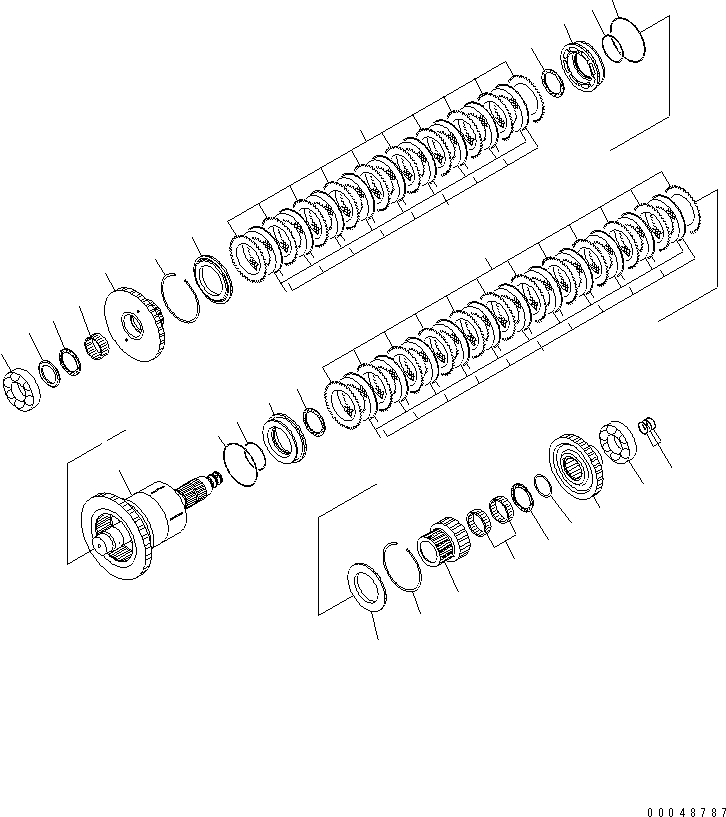 CLUTCH ASS'Y,FORWARD HI AND 1ST 56B-15-22020 KOMATSU