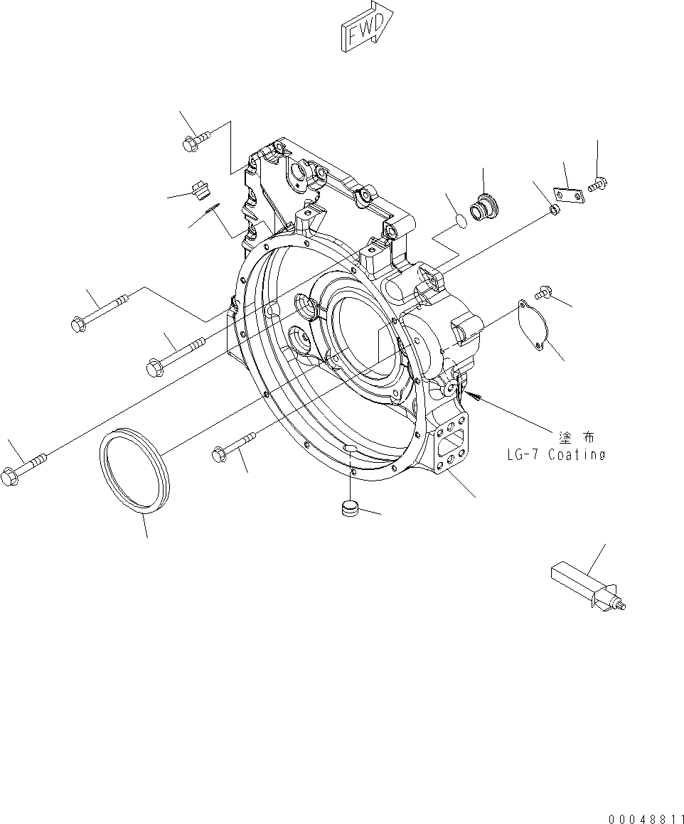 SPACER, MOUNTING 6741-21-4120 KOMATSU