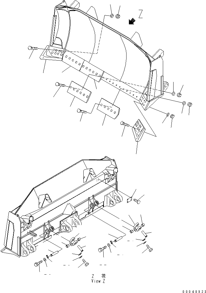 Режущая кромка 195-71-61550 KOMATSU